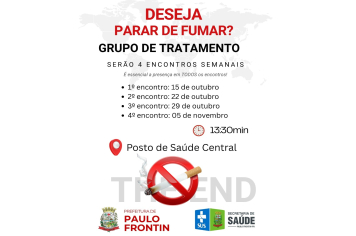 GRUPO DE TRATAMENTO PARA PARAR DE FUMAR