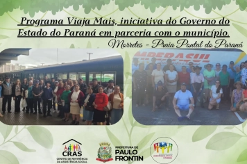  Programa Viaja Mais, iniciativa do Governo do Estado do Paraná em parceria com o município.