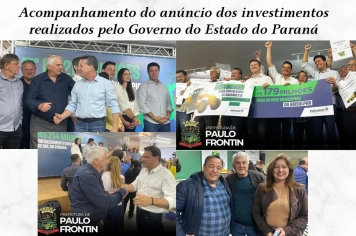Anúncio dos investimentos realizados pelo Governo do Estado do Paraná