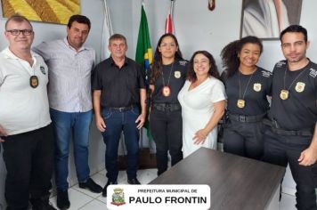 PREFEITO RECEBE A NOVA DELEGADA DE POLÍCIA CIVIL DE MALLET/PAULO FRONTIN