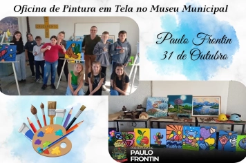 Oficina de Pintura em Tela no Museu Municipal