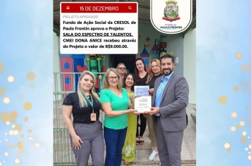 Projeto “Sala do Espectro de Talentos” é aprovado em Paulo Frontin