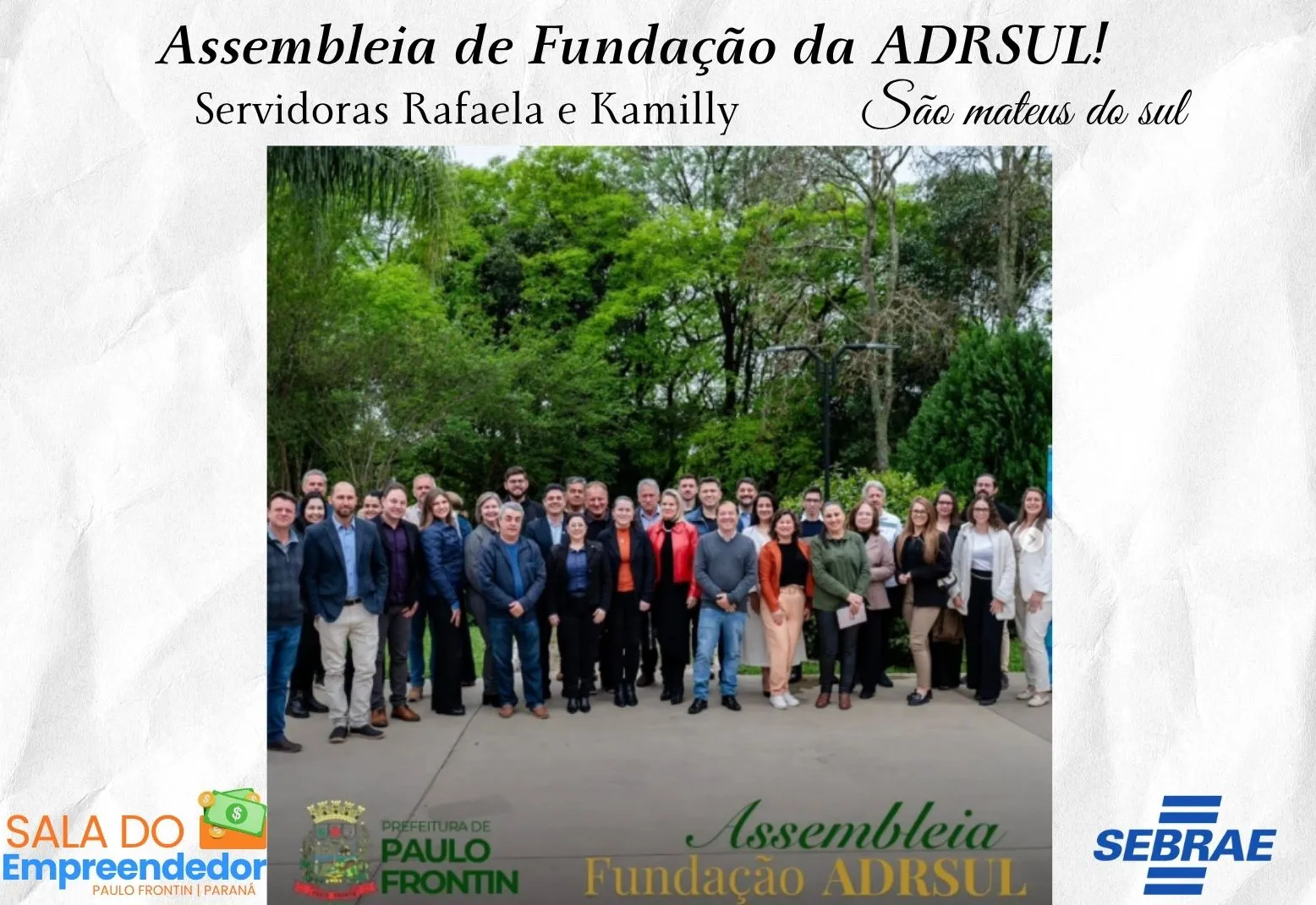 Assembleia de Fundação da ADRSUL! 