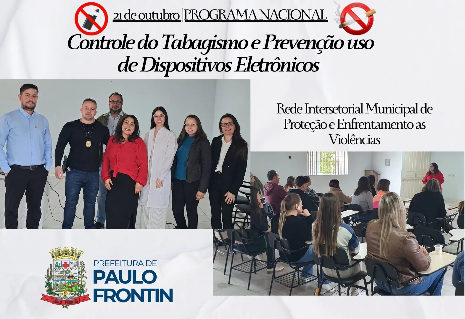 Controle do Tabagismo e Prevenção uso de Dispositivos Eletrônicos 