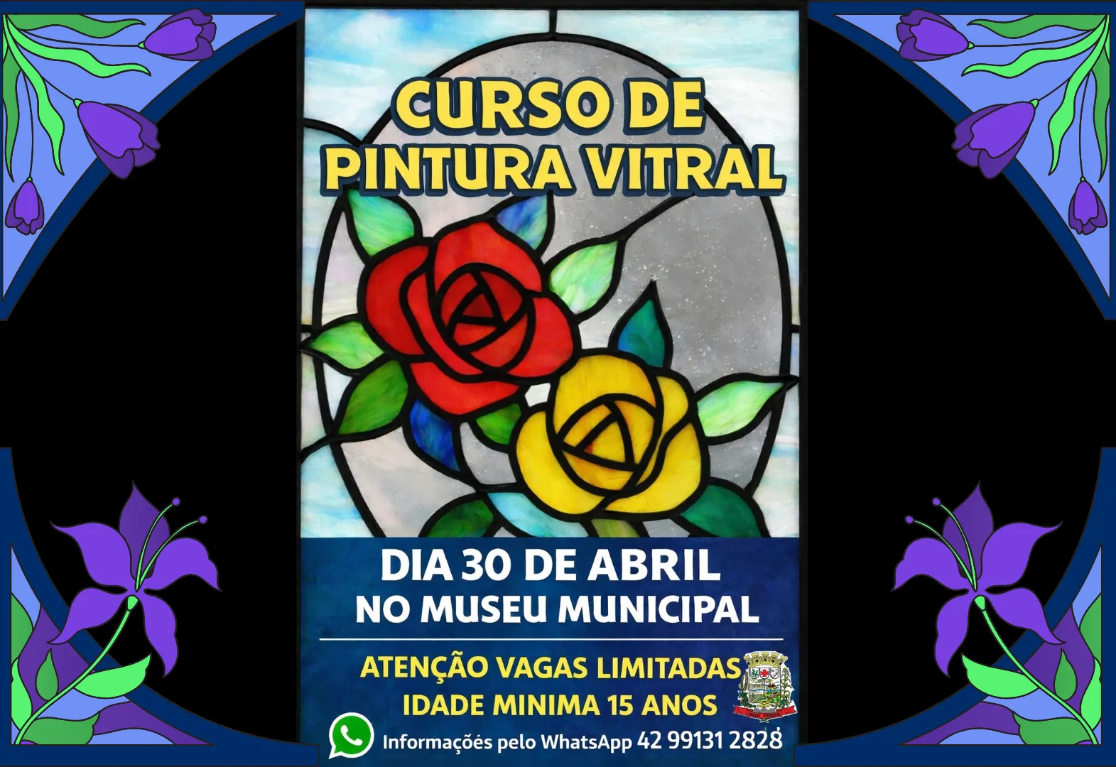 Curso de Pintura Vitral – Vagas Limitadas! 
