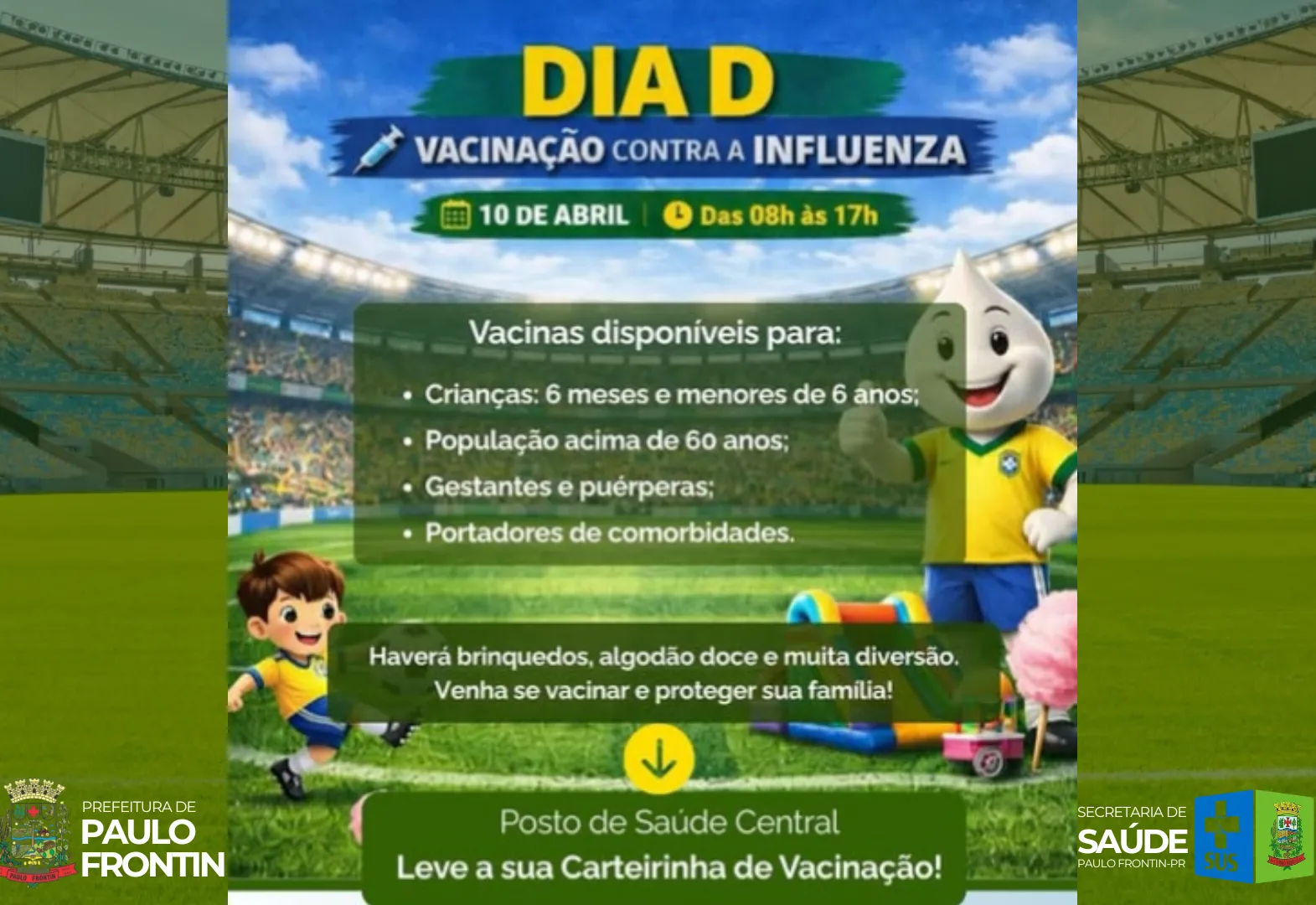 Dia D! Vacinação contra a influenza!