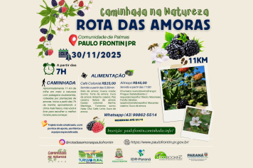 Caminhada na Natureza Rota das Amoras.
