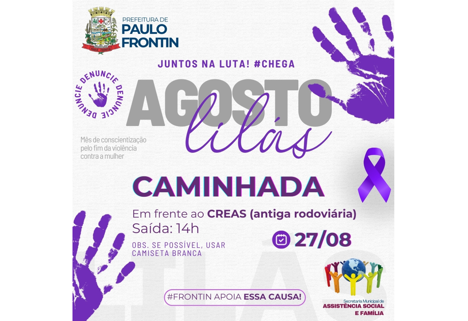 Caminhada - Agosto Lilás!